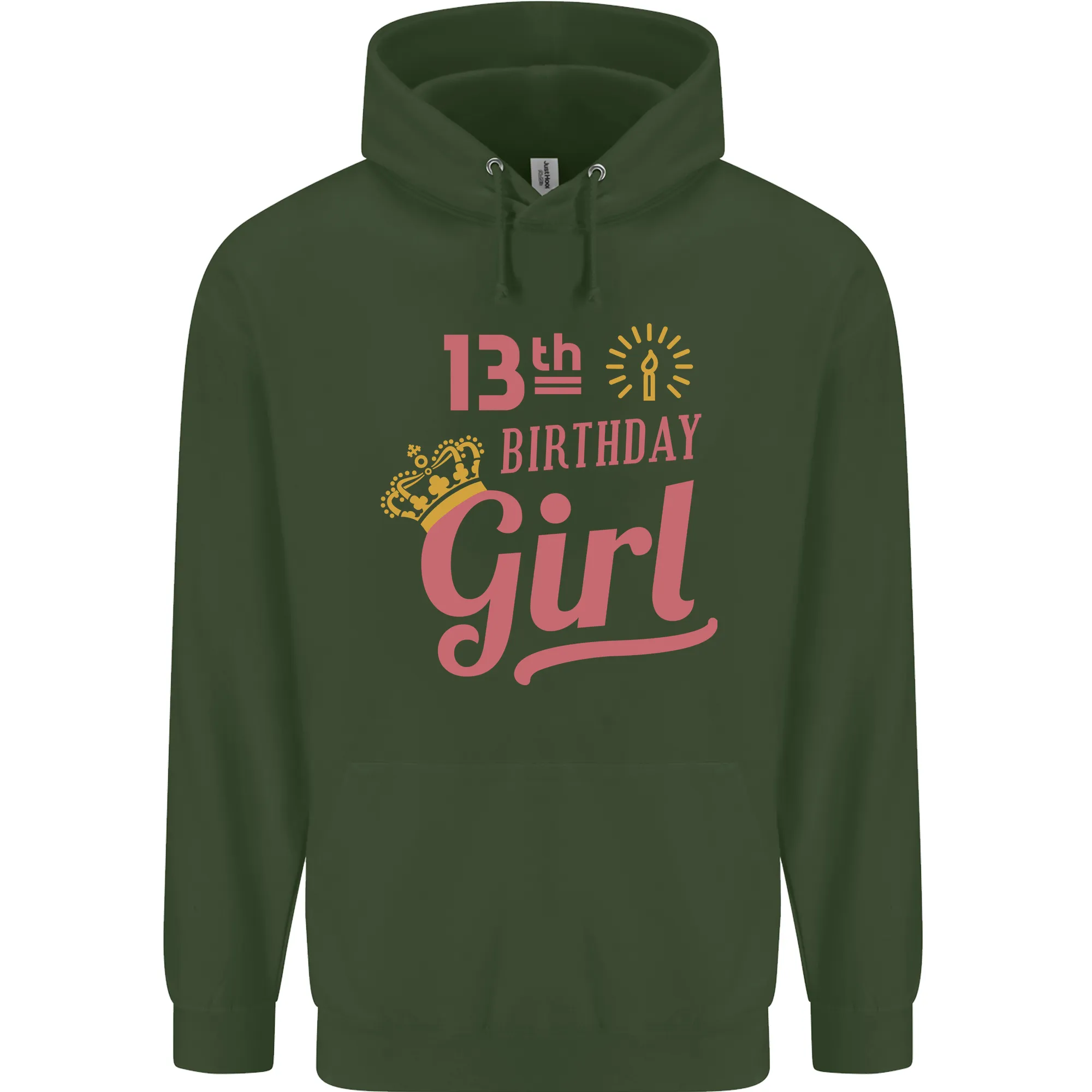 13th Birthday Girl 13 Year Old Princess Childrens Kids Hoodie