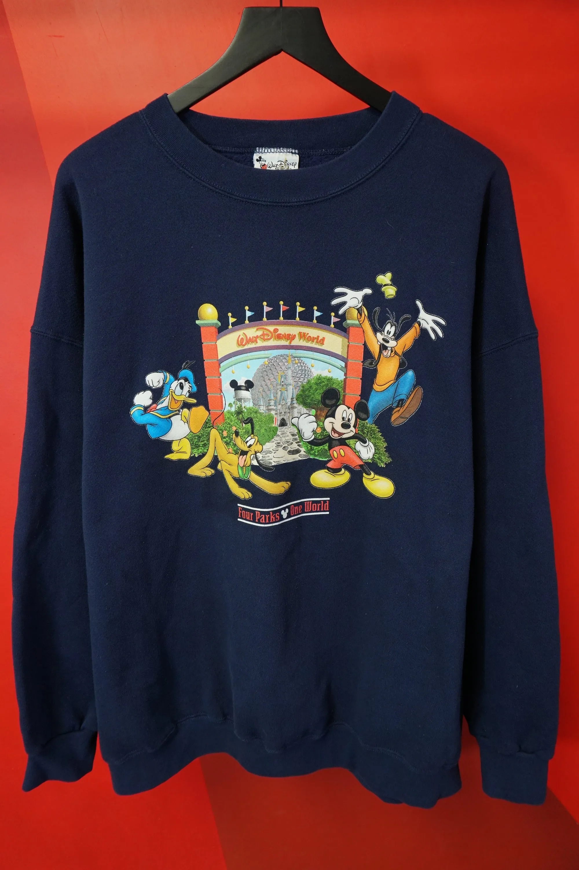 (3XL) Vtg Disney World 4 Parks 1 World Crewneck