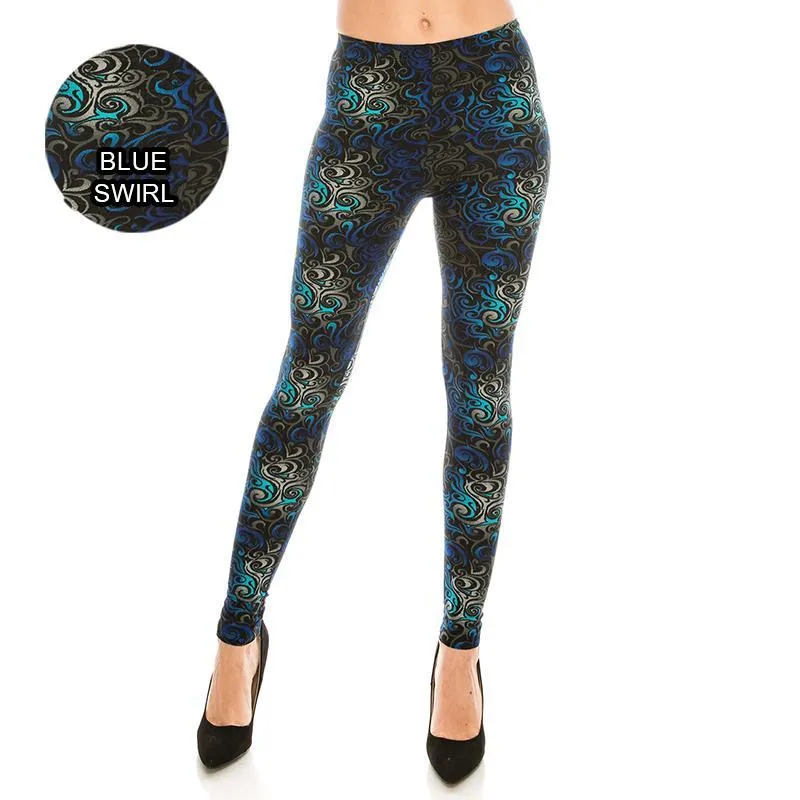 Abstract & Tribal Patterned Ultra Soft Leggings (Regular/Plus Size)