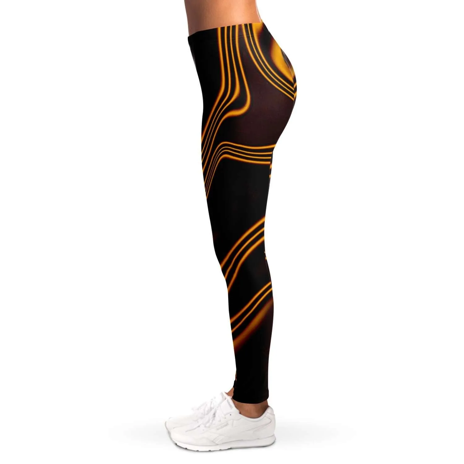 Abstract Gold streams Leggings, Women&#39;s Stretch,casual/gym/yoga/lounge, comfortable,chillout wear,Christmas/Thanksgiving Gifts