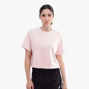 Adidas Womens Short Sleeve Tee Sandy Pink