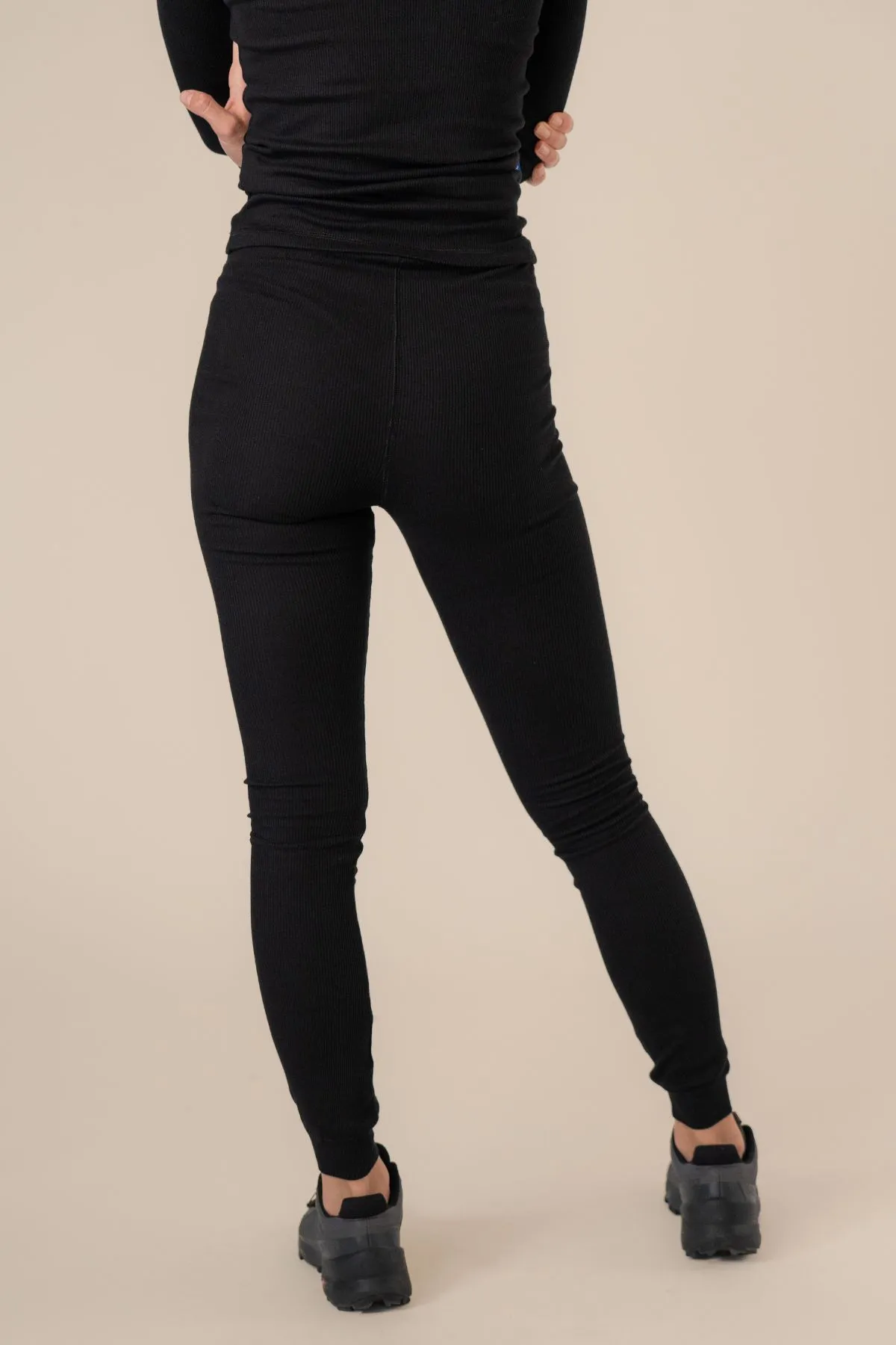 Algae Ribbed OCN Weed® Leggings Black