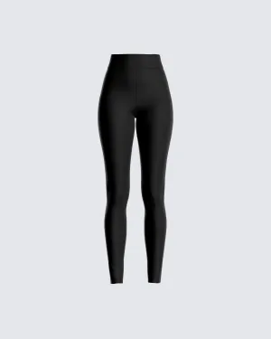 Allison Black Jersey Legging