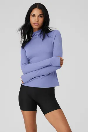 Alosoft Ribbed Frontrunner Long Sleeve - Infinity Blue