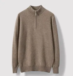 Ancien | Cashmere Half Zip Sweater