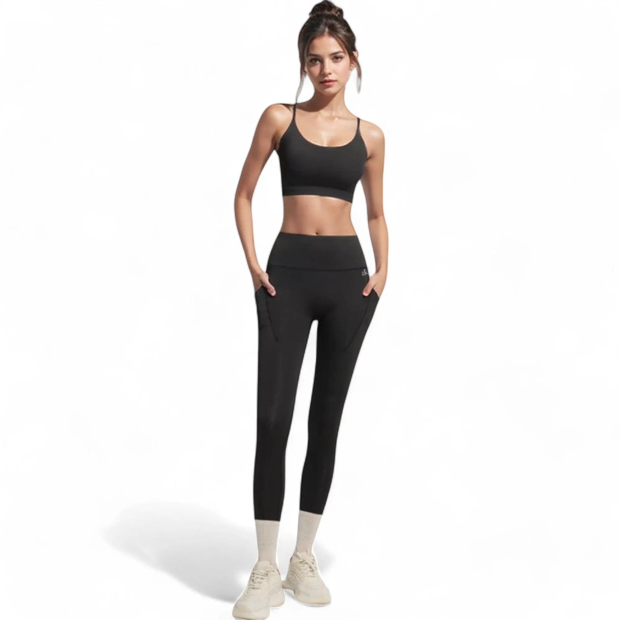 Anna-Kaci Women's High Waist Active Leggings with Side Pockets