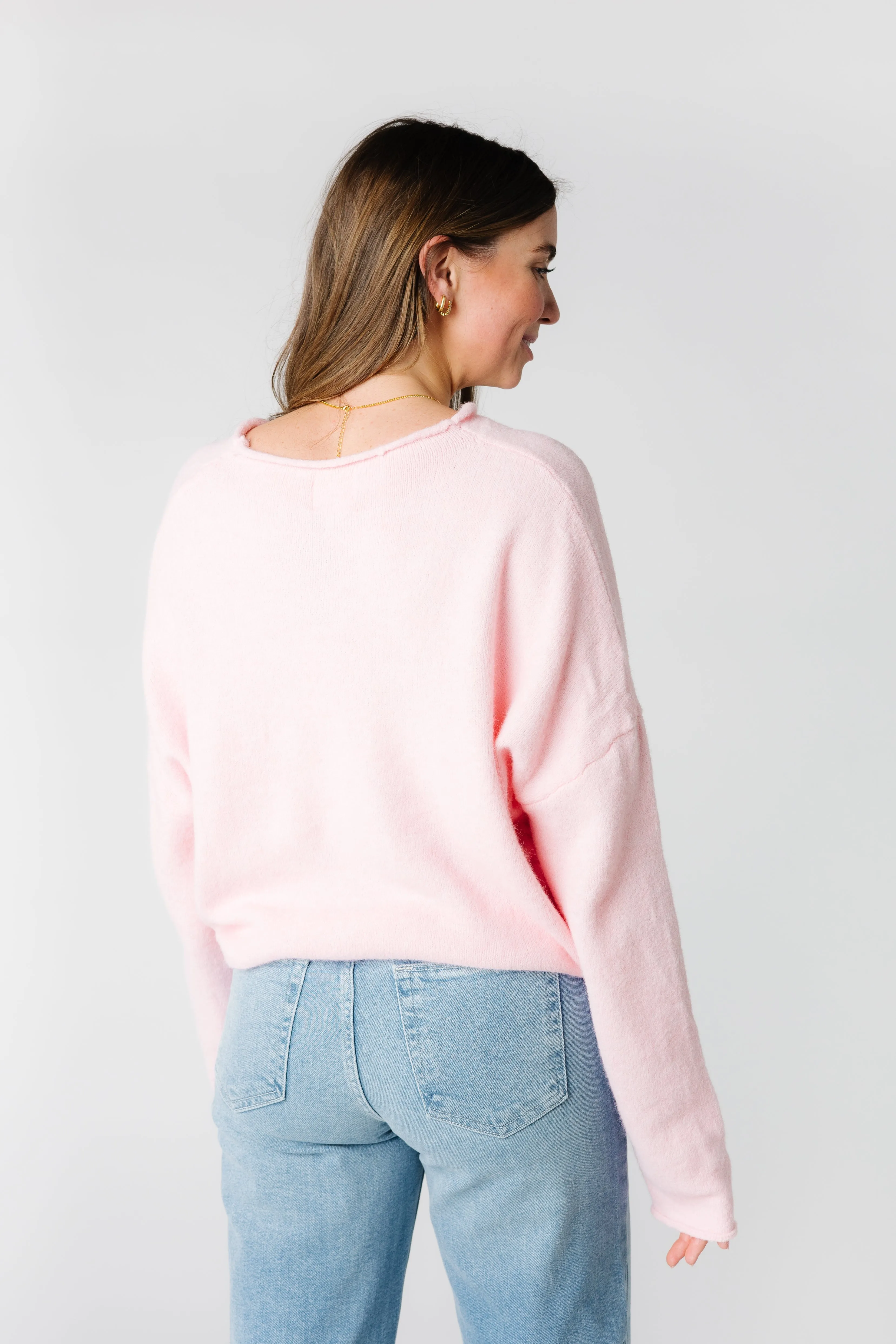 Aria Soft Cardigan - Baby Pink