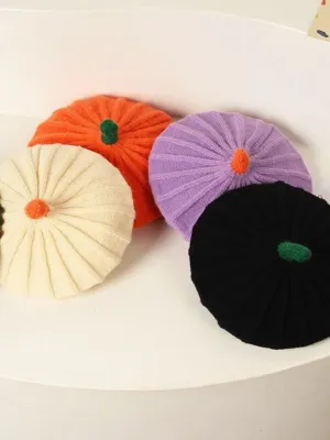 Autumn Bliss Pumpkin Beret Hat