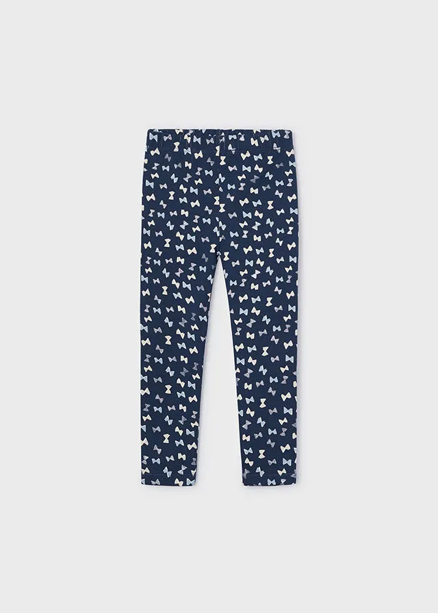 AW24 Mayoral Girls Blue Bows Leggings Set 4072 & 4704