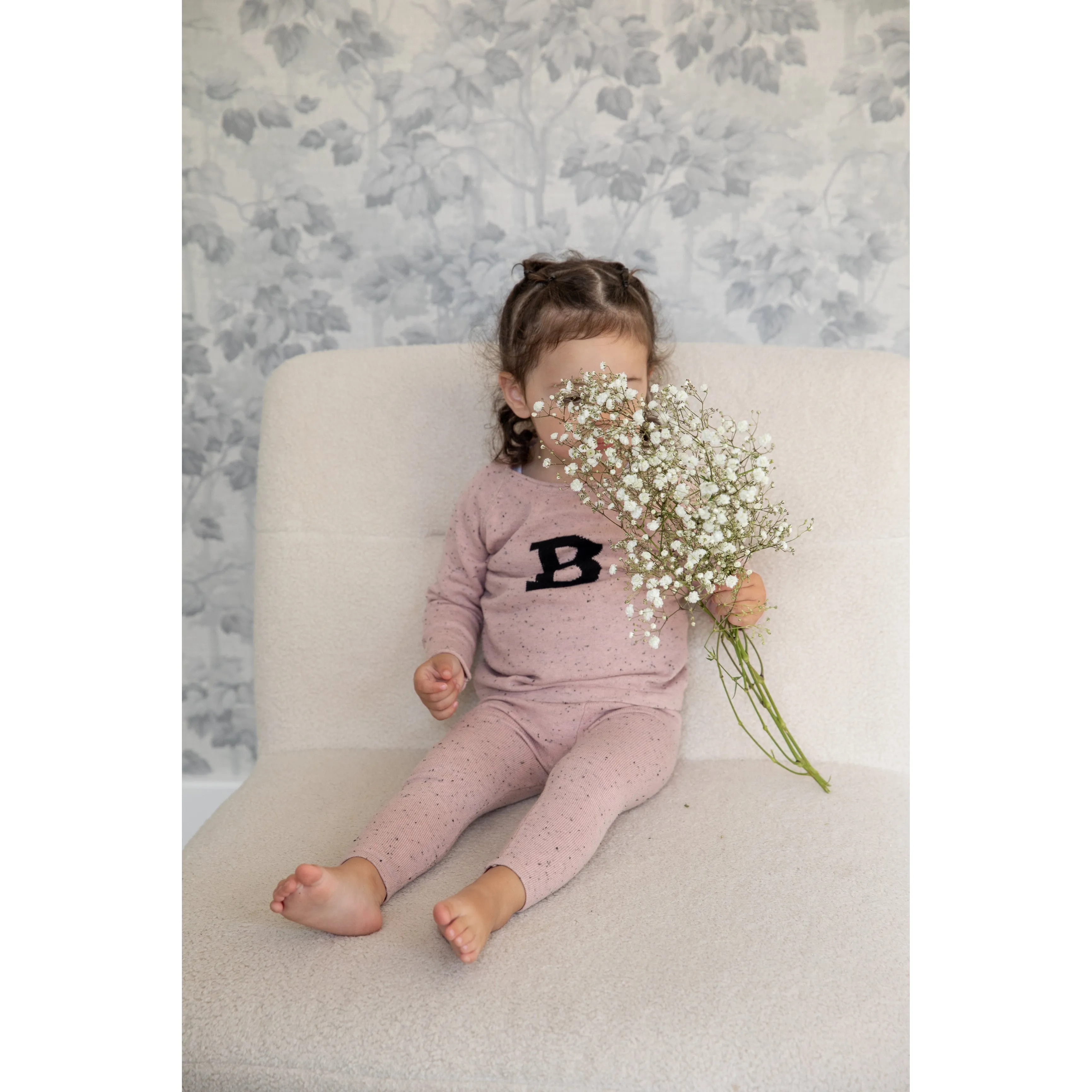 Baby Belinha Speckled Top & Leggings PINK