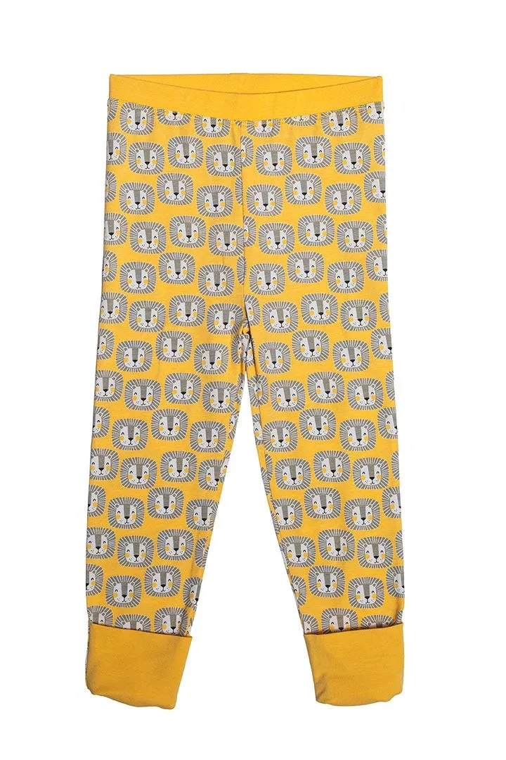 Baby LumaLeo Leggings | Yellow Lion Heads