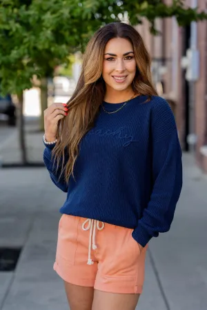 Beachy Stitched Sweater