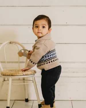 Bebe W24 Liam Fairisle Knitted Cardigan