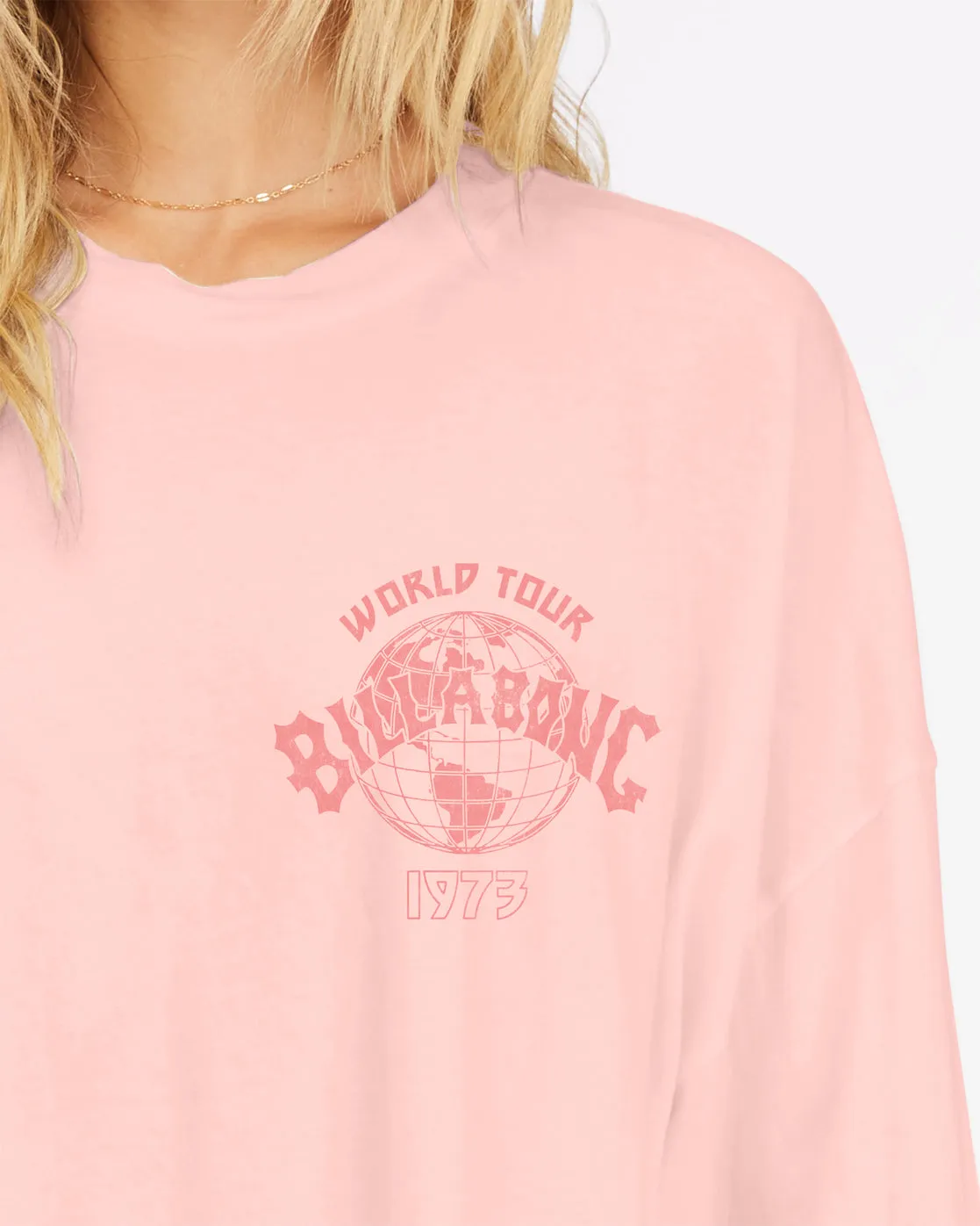 Billabong Lovers Of The Sun L/S Tee-Peach Pit