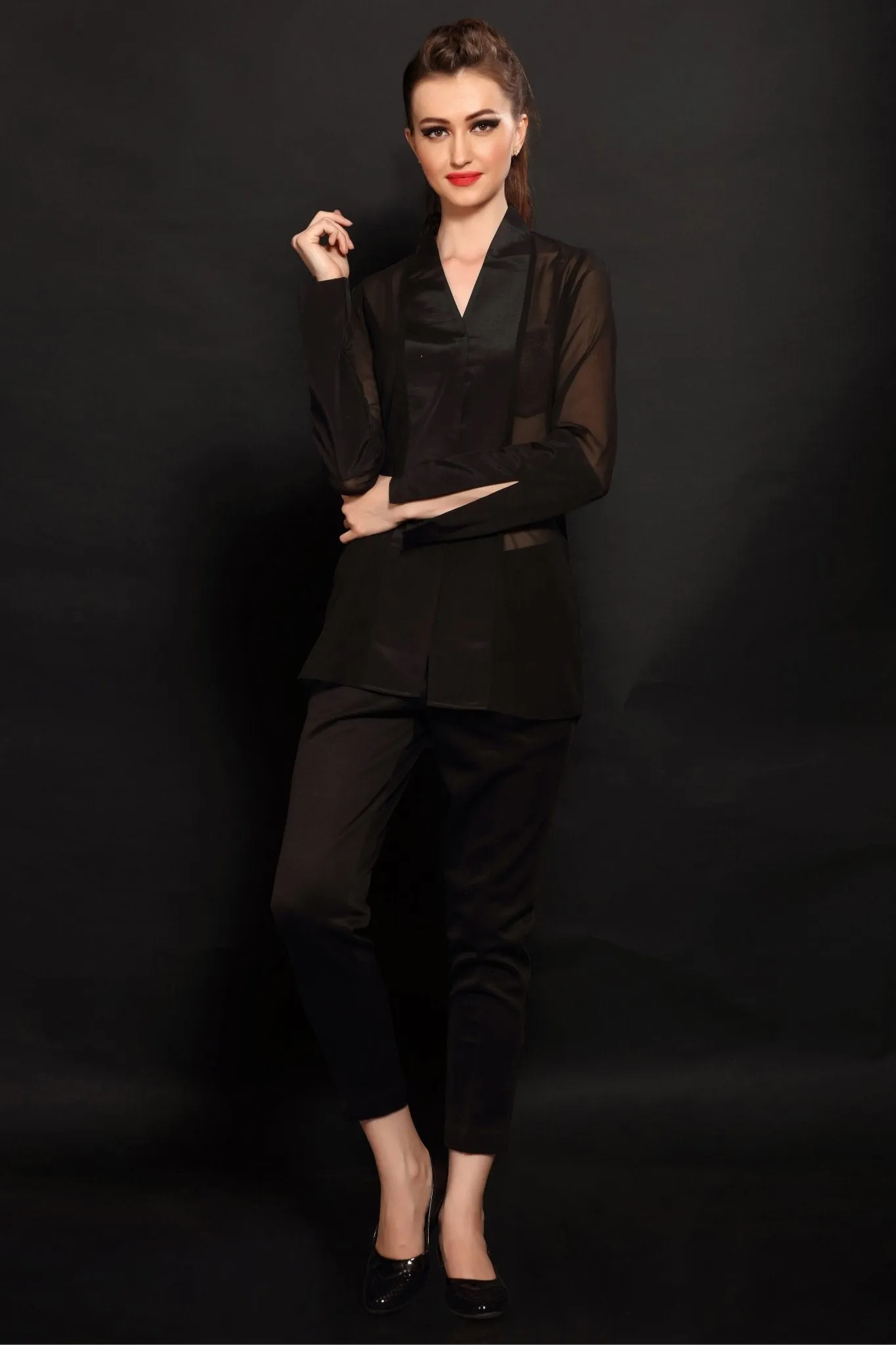 Black Panel Shirt