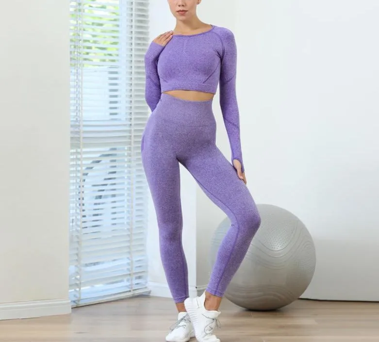 Booty lift Two Piece seamless gym Set