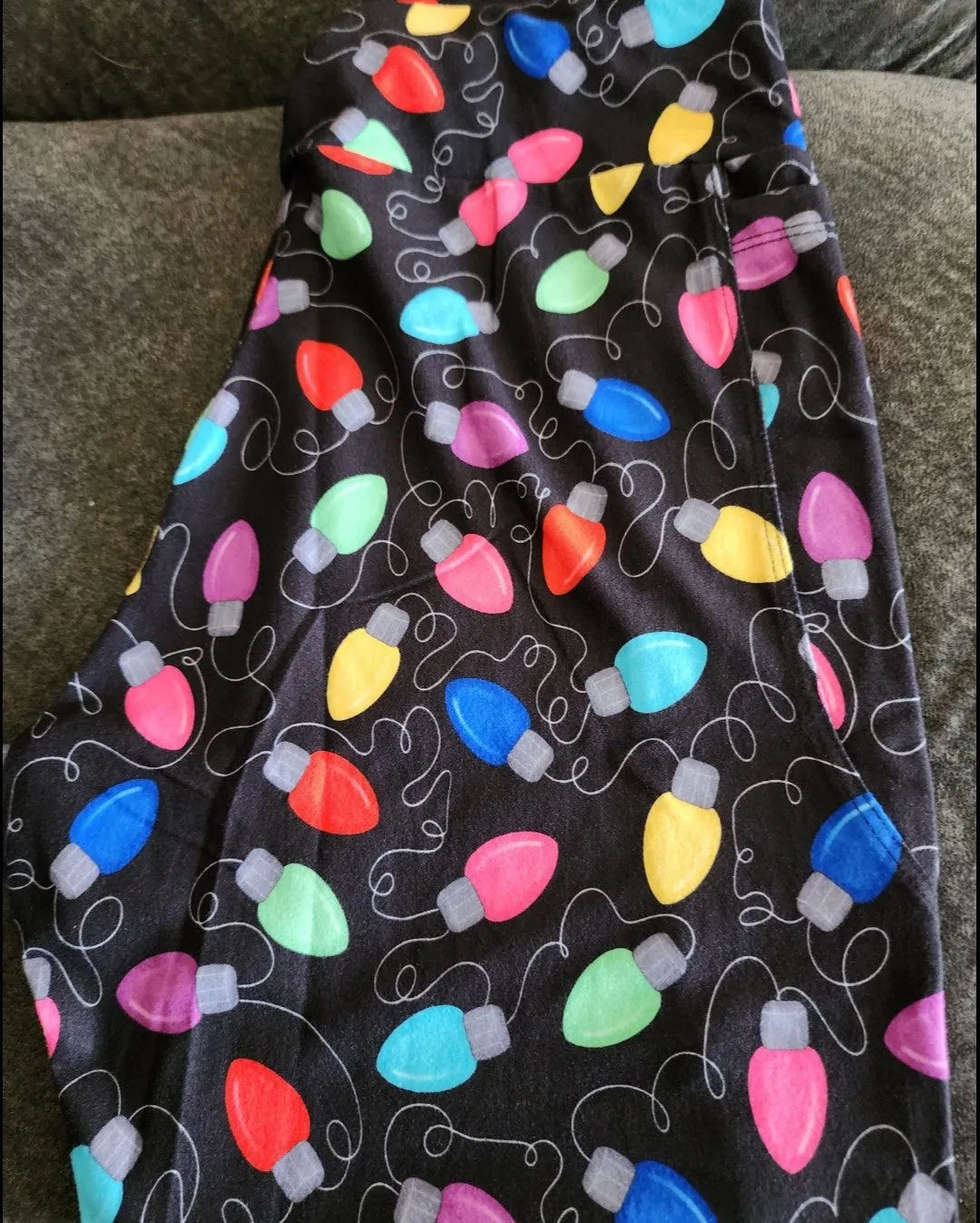 *Charlies Project Christmas Holiday Lights Leggings