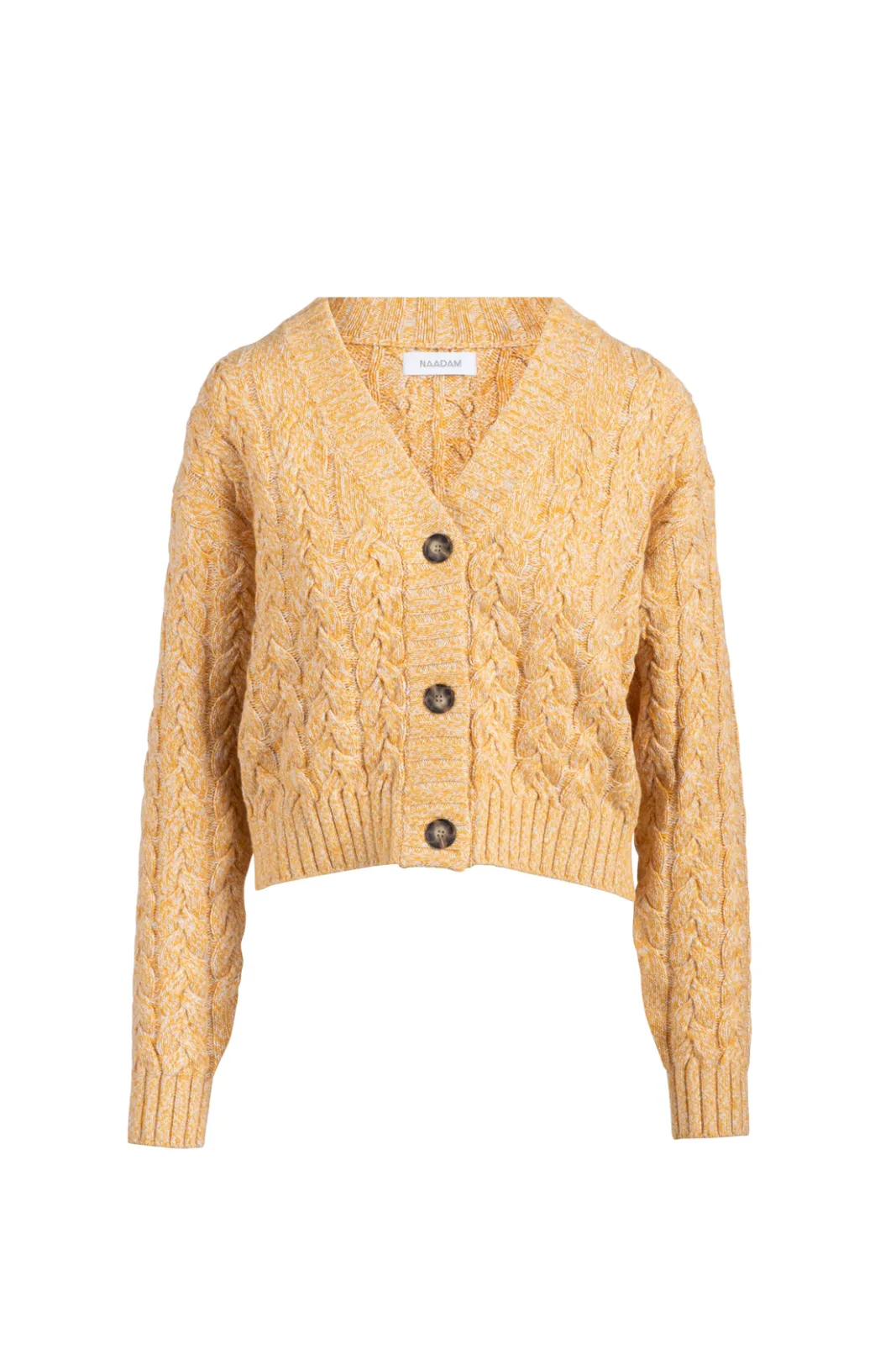 Chunky Cable Cardigan, Marigold