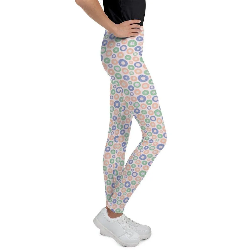 Circle Patterned Youth Leggings