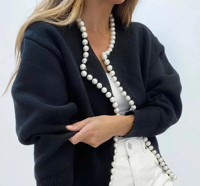 COCO PEARLS CARDIGAN