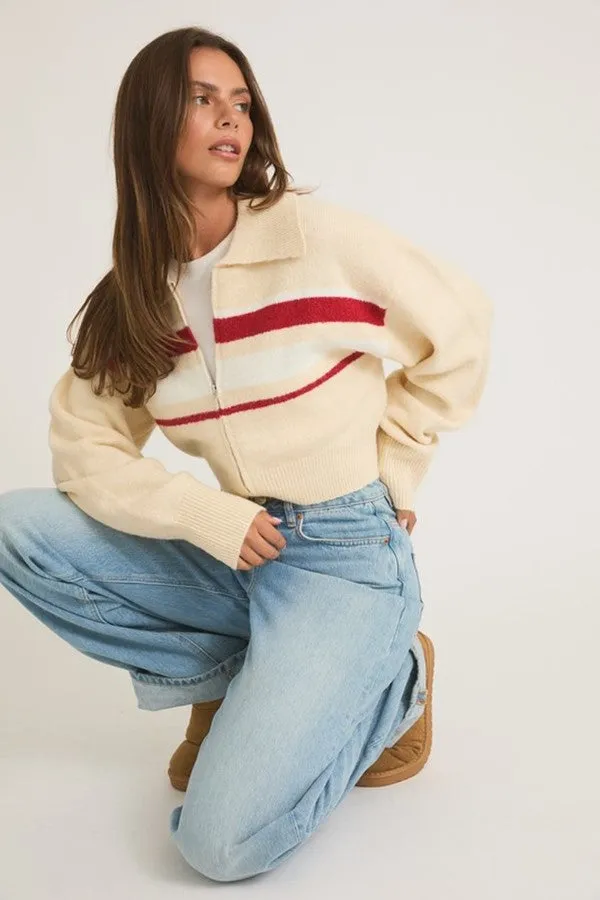 Collared Sweater Crop