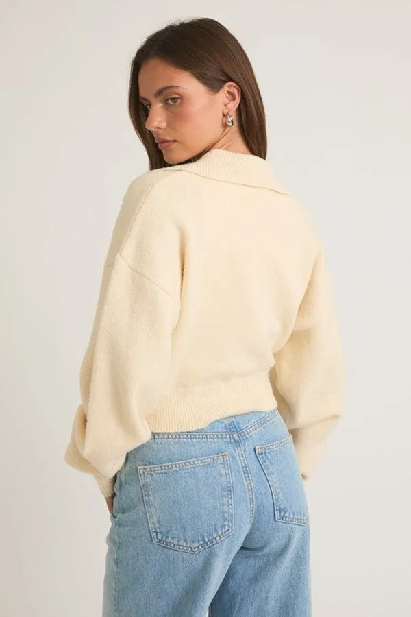 Collared Sweater Crop