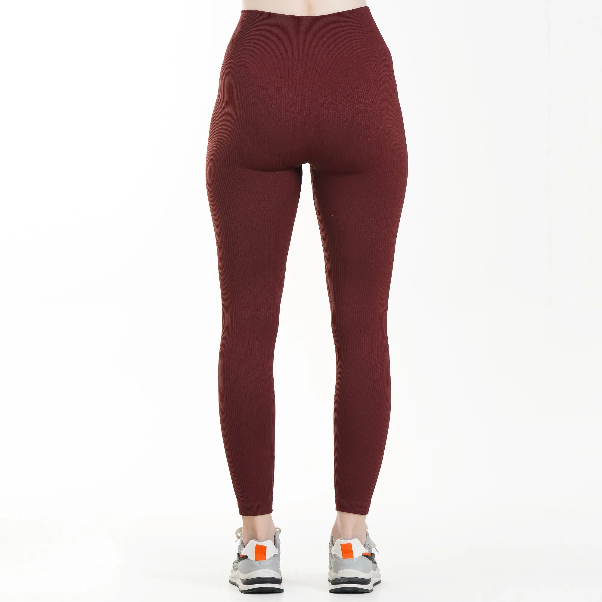 Contoured Seamless Leggings (Maroon)