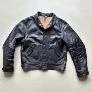 Cossack Style Campus Leather jacket