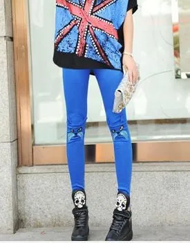 Cotton Stereoscopic Cat ear design Slim 9 Minutes Pants Leggings