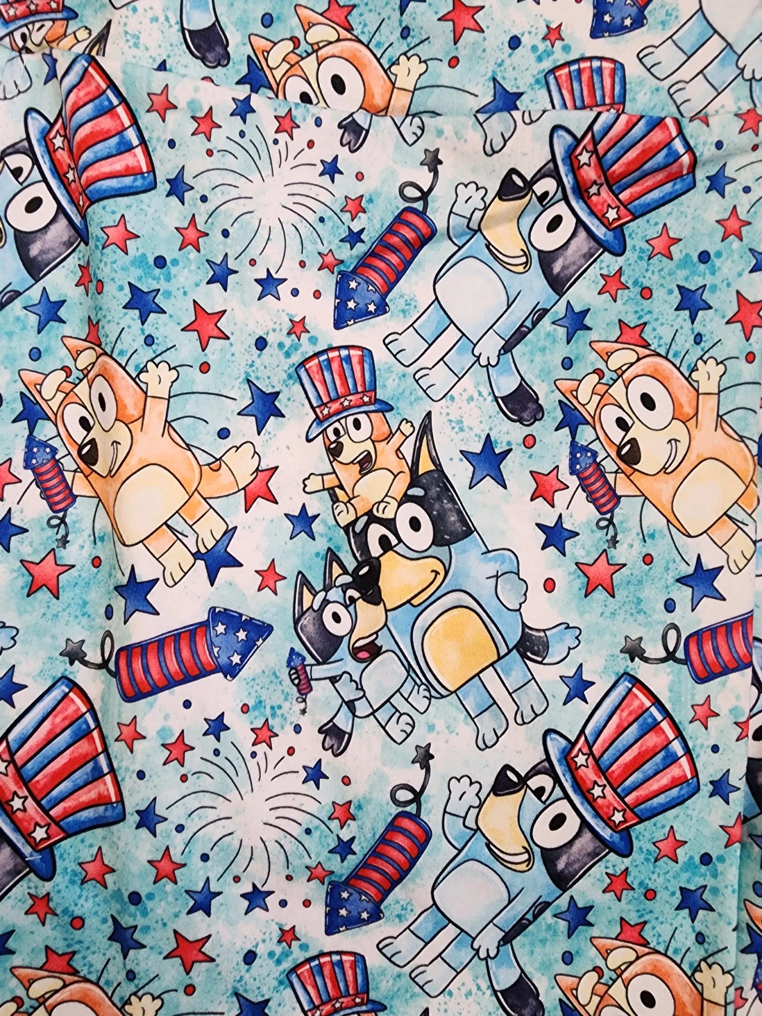 *CP Bluey and Bingo 4th of July Leggings