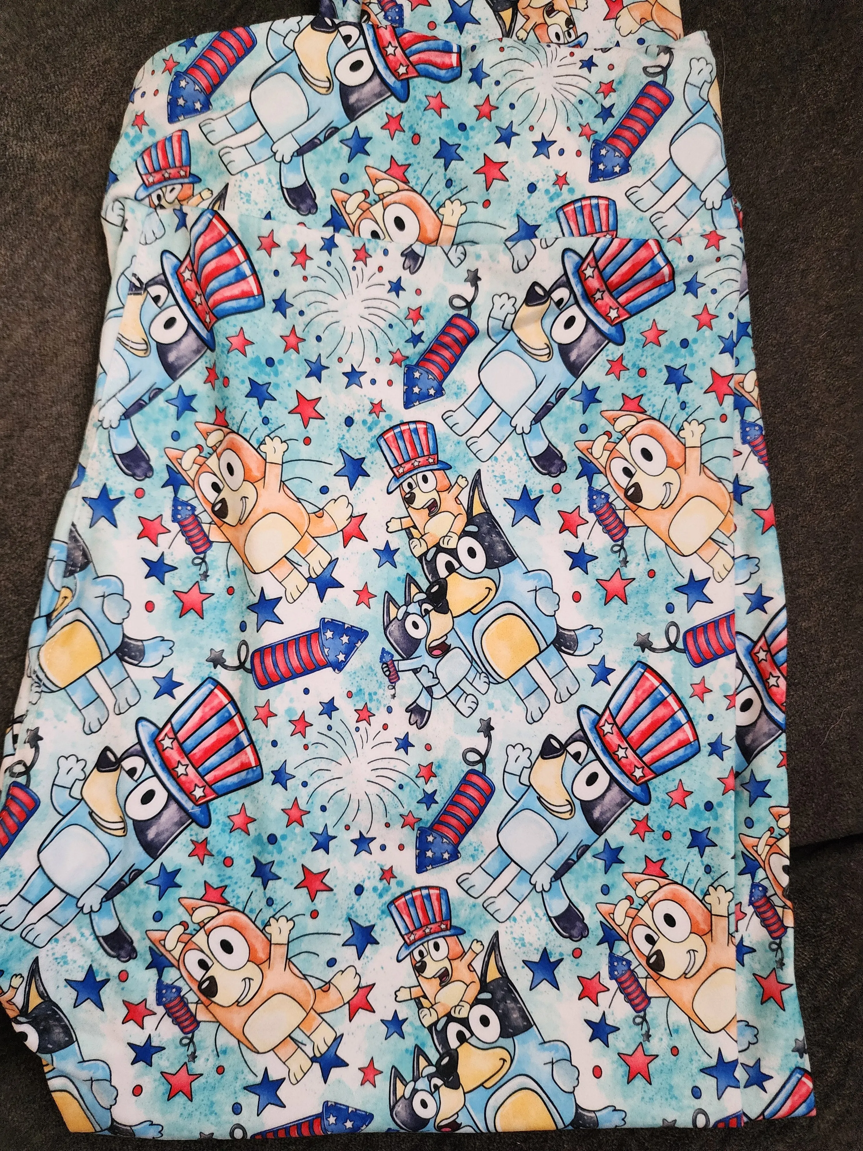 *CP Bluey and Bingo 4th of July Leggings