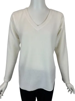 Cream V-Neck Sweater