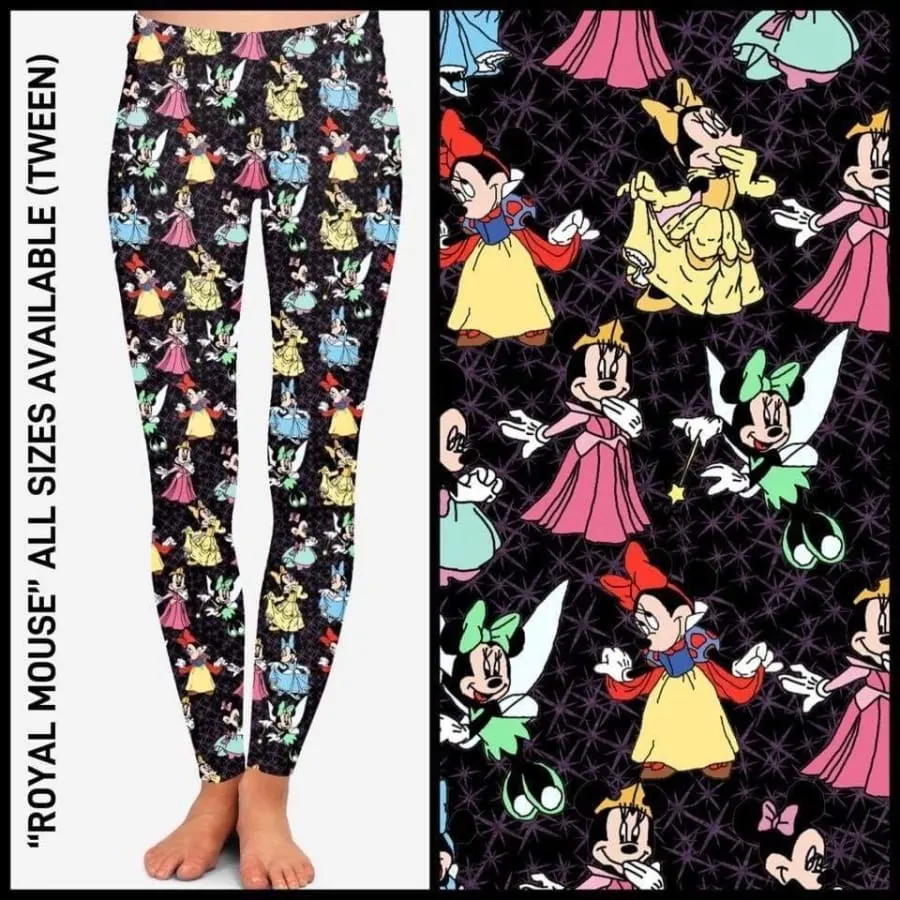 Custom Design Kids Leggings - Royal Mouse