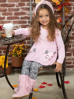 Cutest Kitty Kat Tunic And Leopard Legging Set