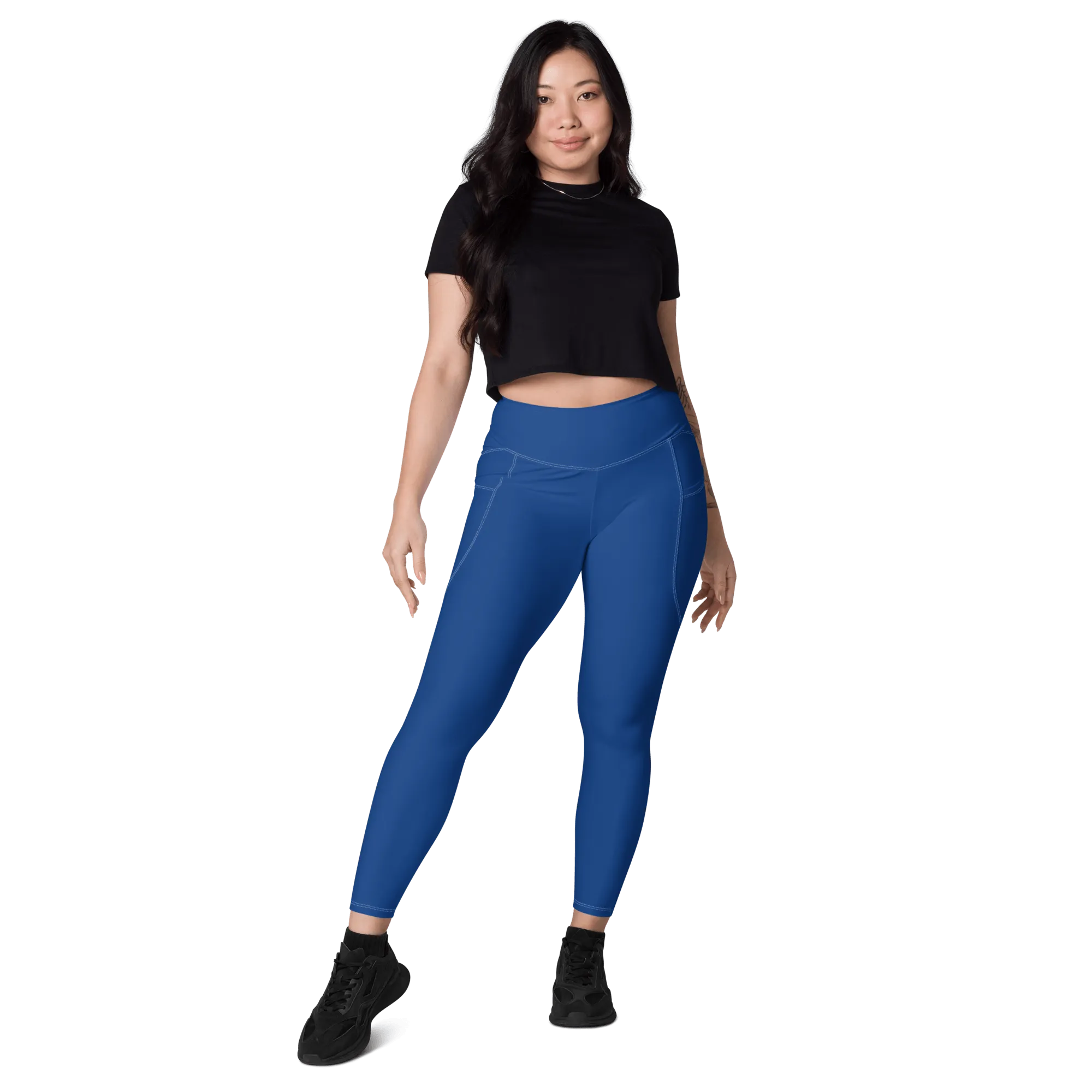 Dark Cerulean Leggings with Pockets