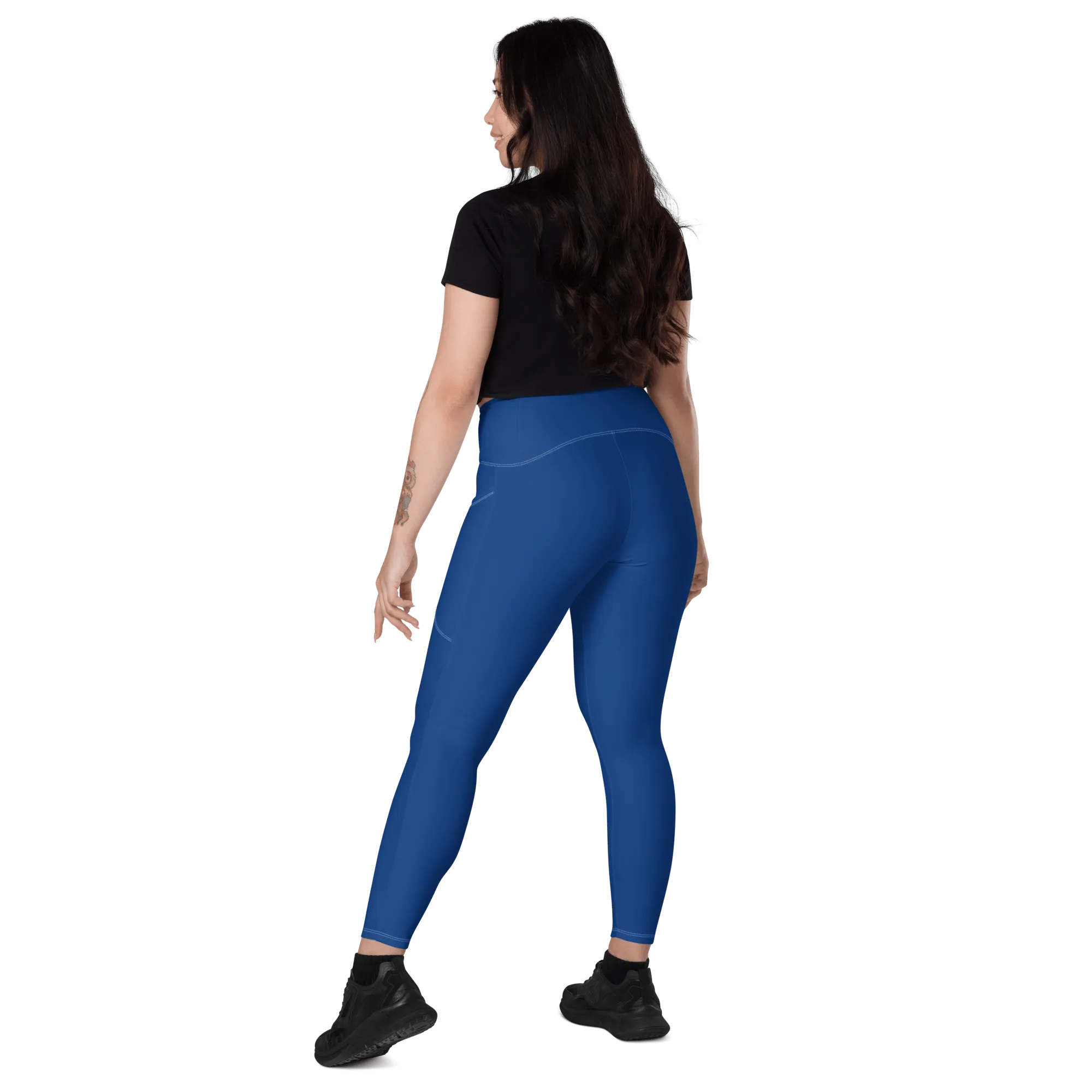 Dark Cerulean Leggings with Pockets