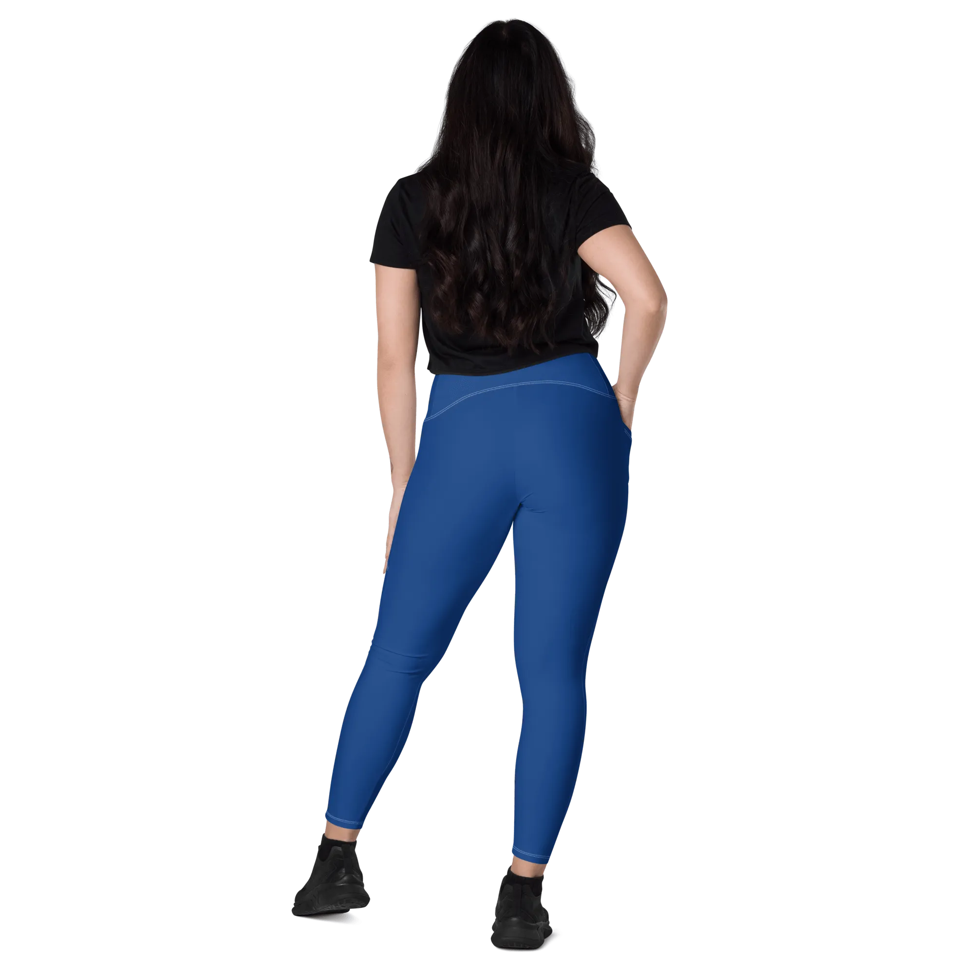 Dark Cerulean Leggings with Pockets