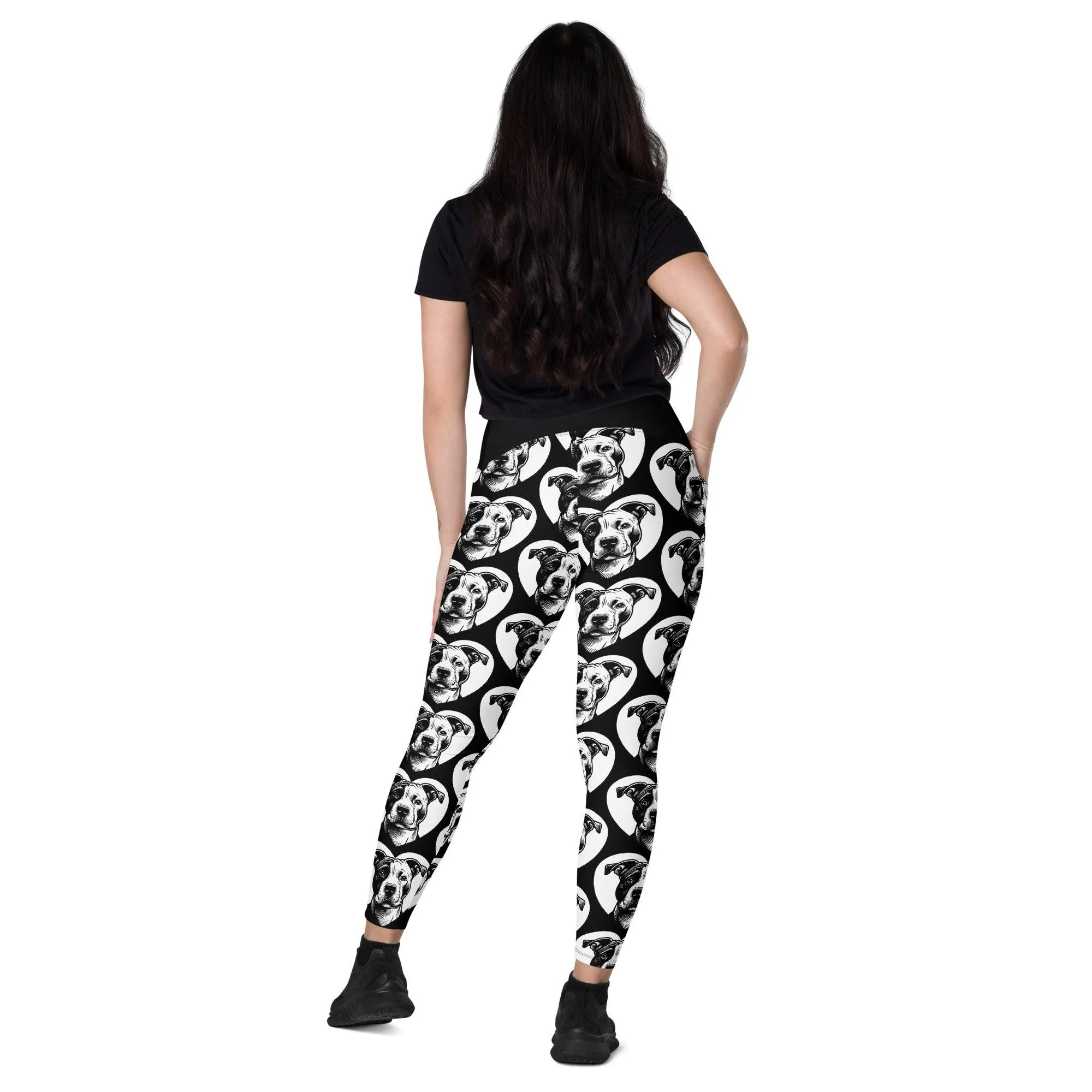 DOG BREED LEGGINGS with pockets - AMERICAN STAFFORDSHIRE TERRIER - HERTTAHOUND