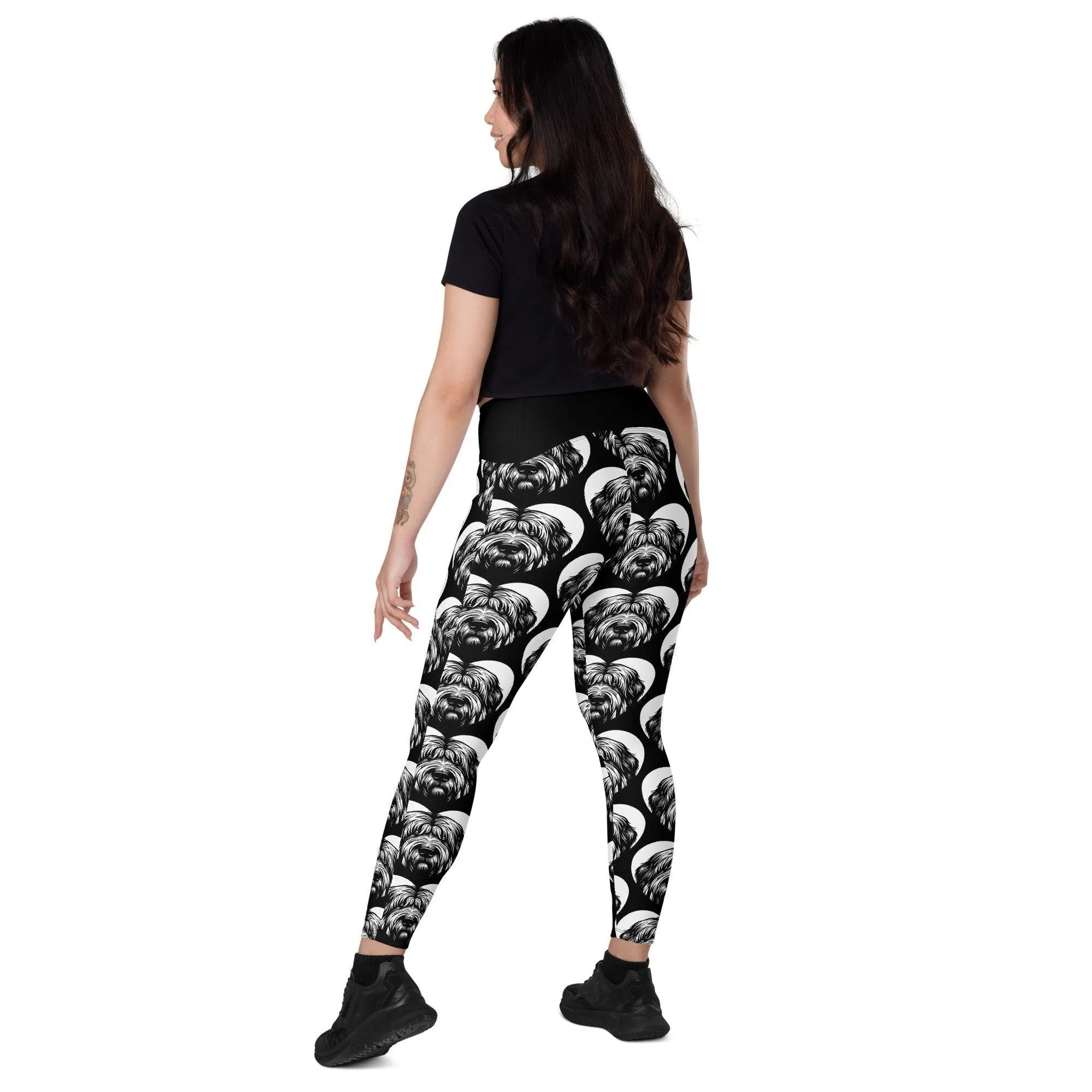 DOG BREED LEGGINGS with pockets - BRIARD - HERTTAHOUND