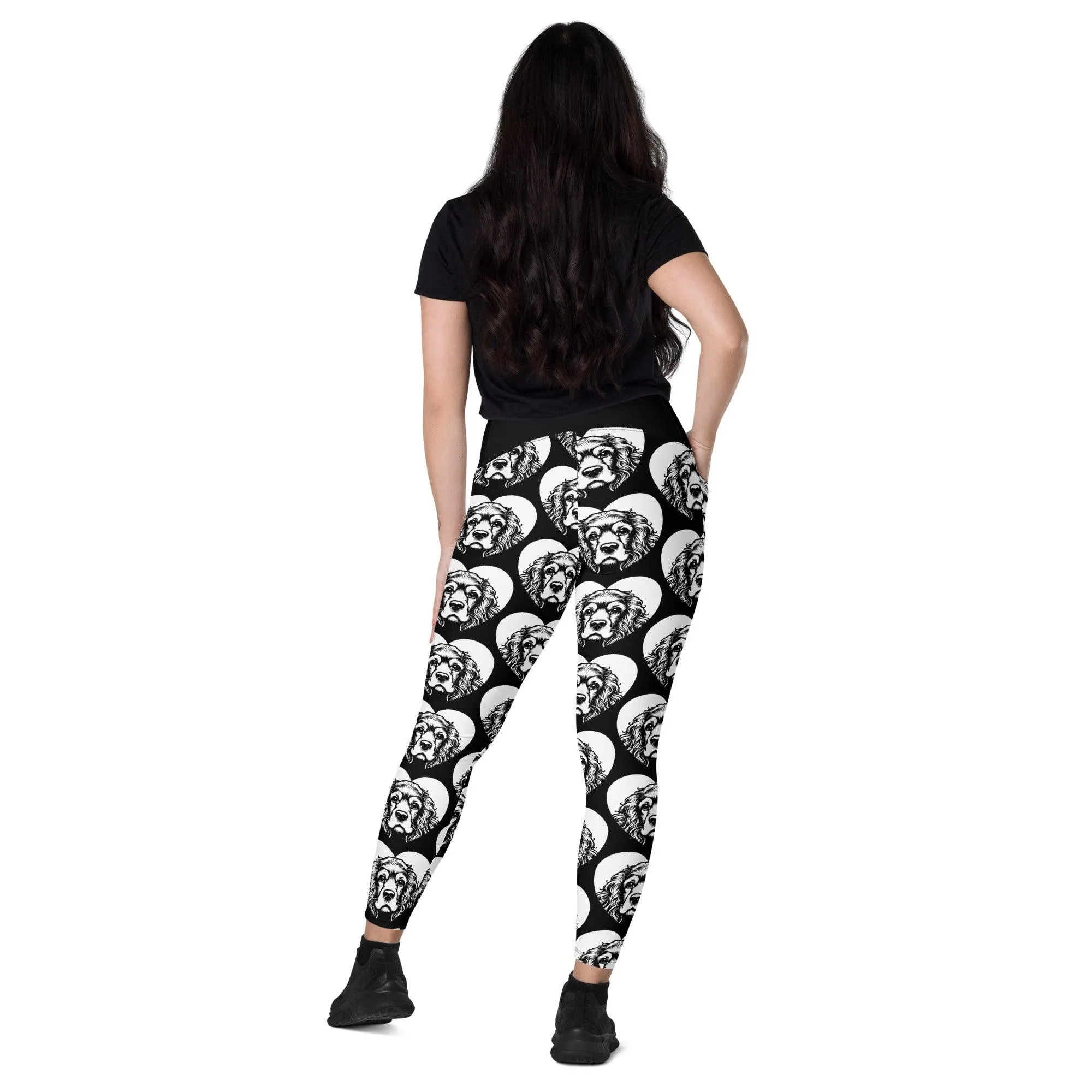 DOG BREED LEGGINGS with pockets - COCKER SPANIEL - HERTTAHOUND