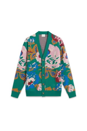 Drôle de Monsieur - Le Cardigan Peony - Green