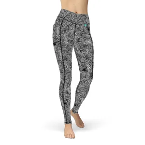 Eco-Friendly Deep Sea Contour Leggings