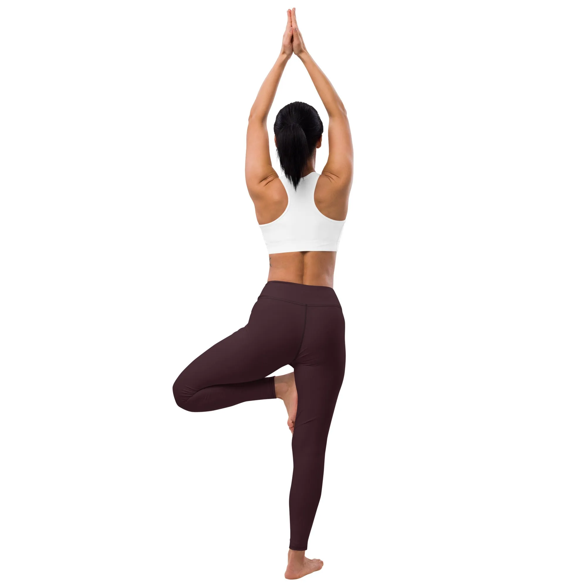 ELEVATED ESSENTIALS, BOOTY BOOSTING HIGH WAISTBAND LEGGING CABERNET