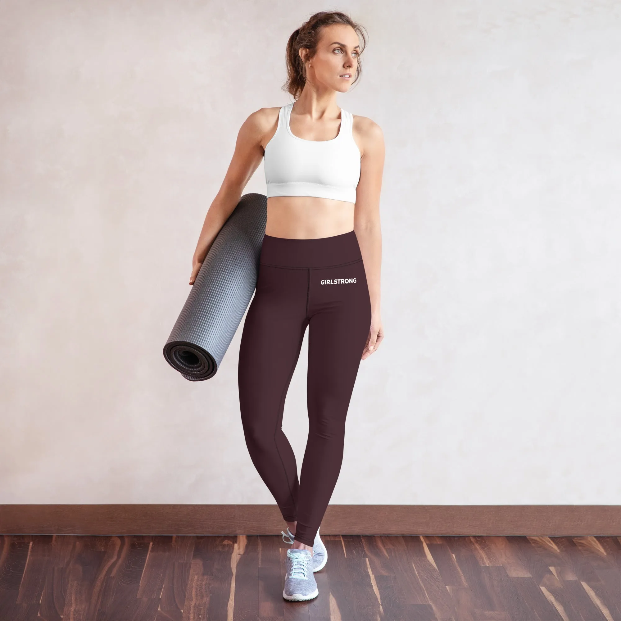 ELEVATED ESSENTIALS, BOOTY BOOSTING HIGH WAISTBAND LEGGING CABERNET