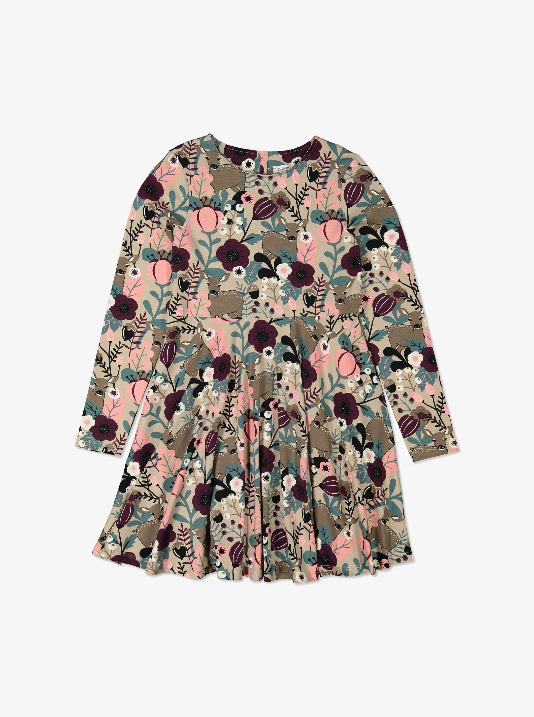 Fawn and Flowers Kids Dress