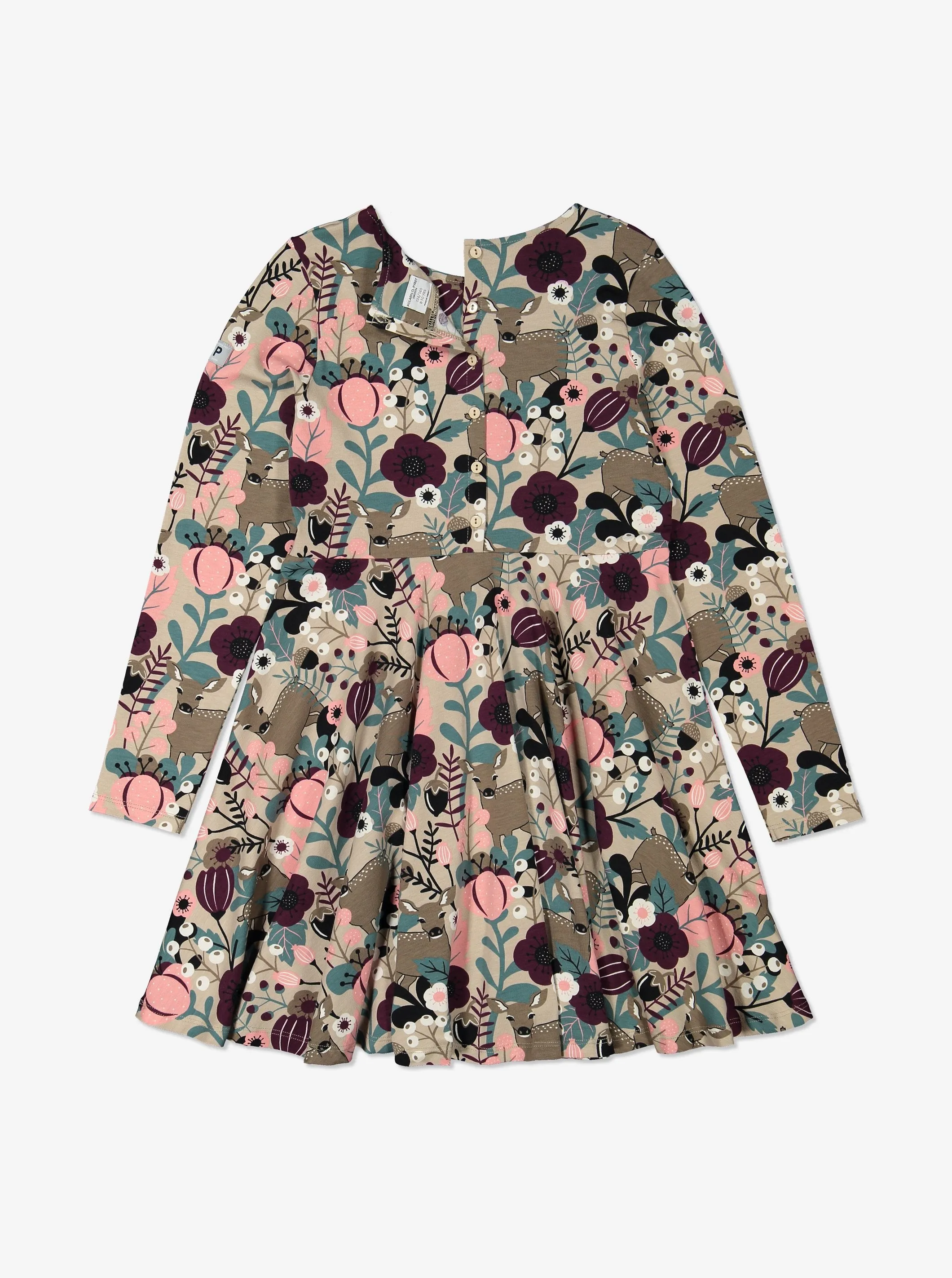 Fawn and Flowers Kids Dress