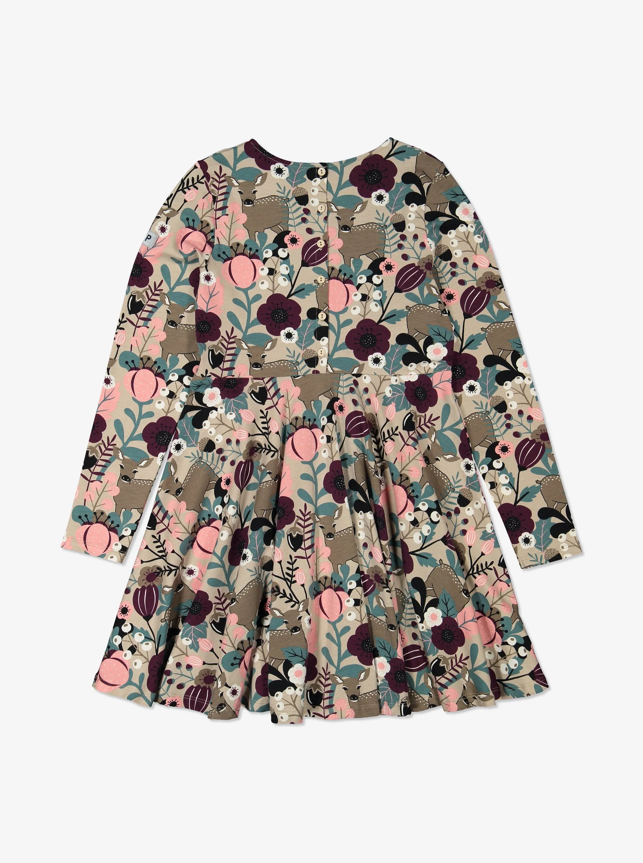 Fawn and Flowers Kids Dress