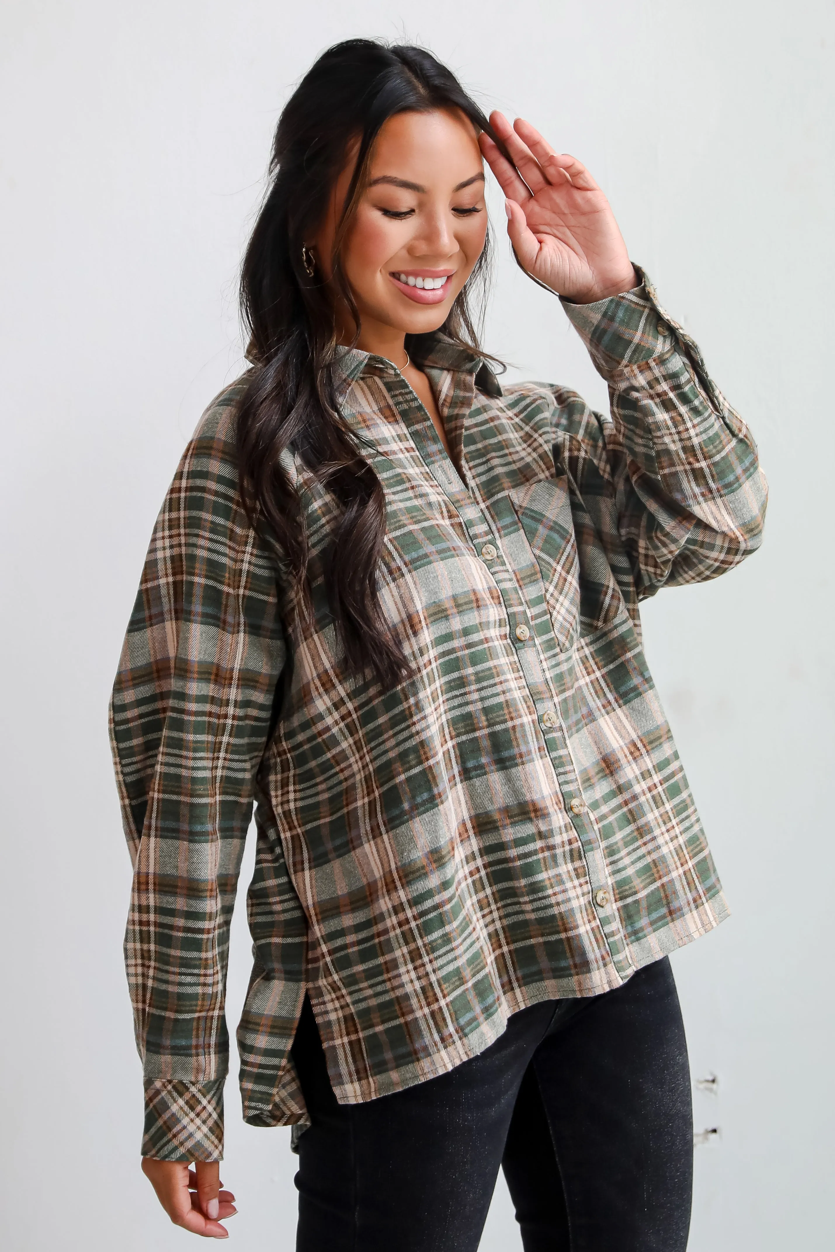 FINAL SALE - Autumn Concept Plaid Flannel