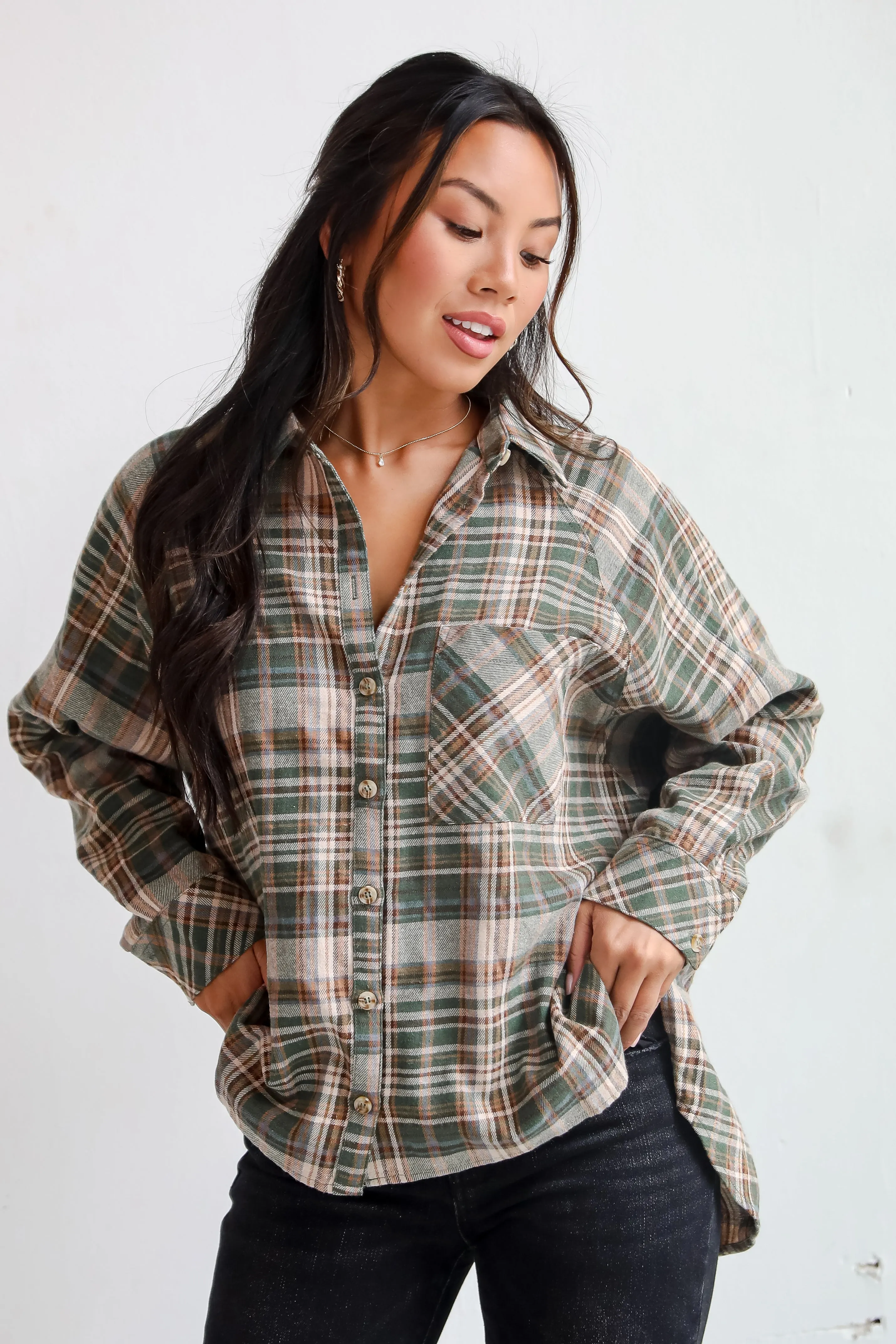 FINAL SALE - Autumn Concept Plaid Flannel