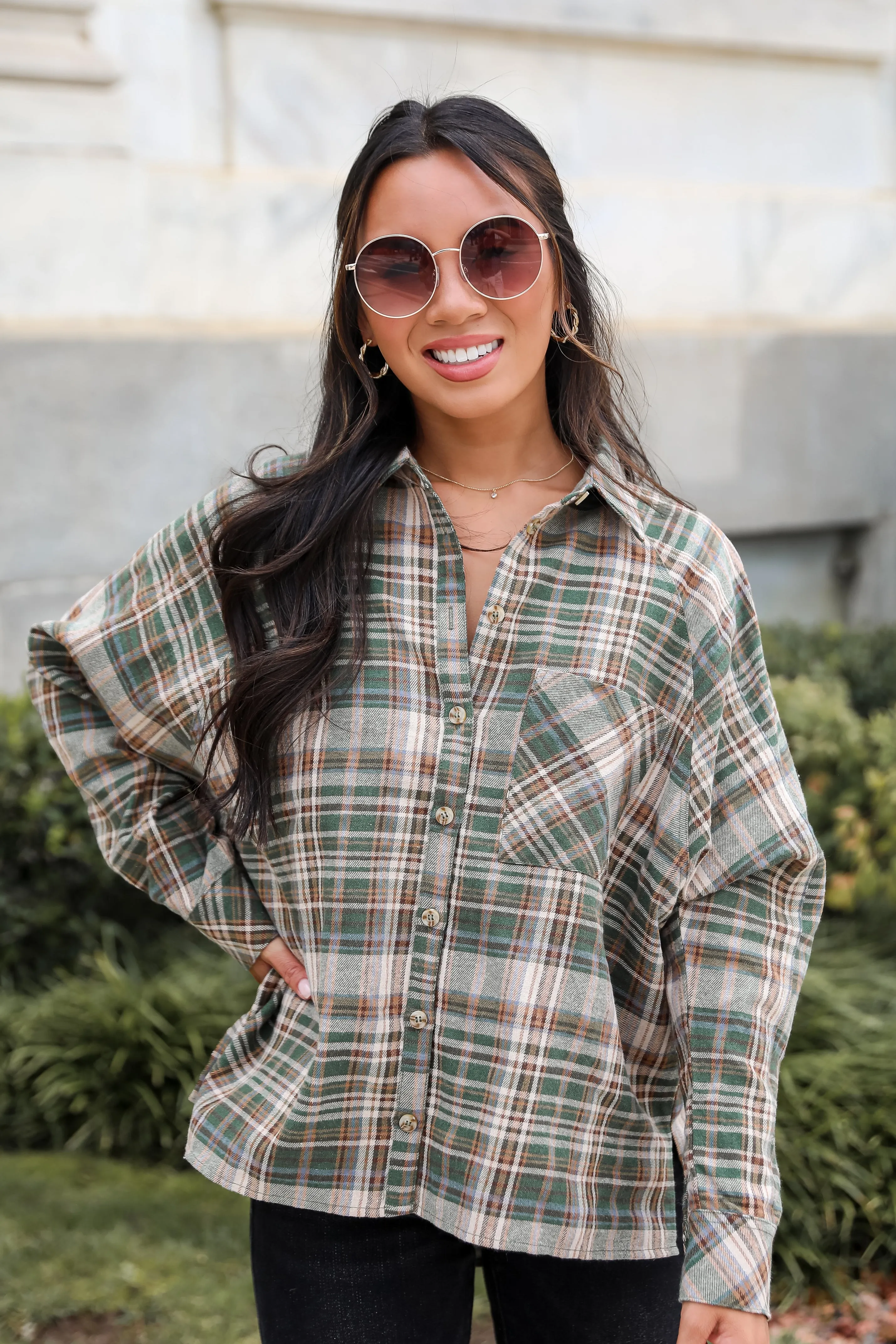 FINAL SALE - Autumn Concept Plaid Flannel